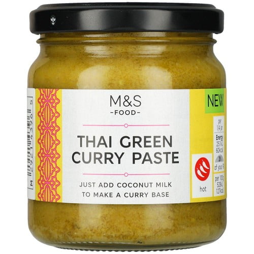 M&S Thai Green Curry Paste 190g, British Import (Pack of 2)