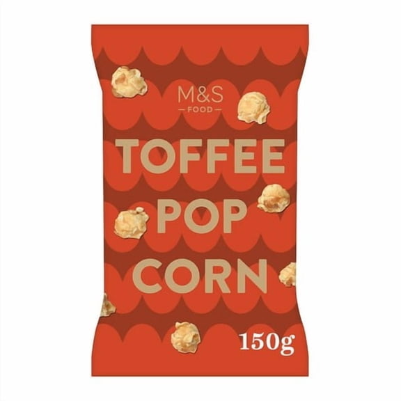 M&S Toffee Popcorn 150g, British Import (Pack of 3)