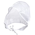 thumbnail image 1 of Maypes Waterproof Rain Bonnet Hat with Full Cut Visor & Netting, White, Unisex, 1 of 5