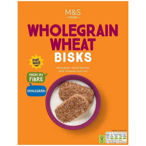 M&S Wholegrain Wheat Bisks 24 x 20g, British Import (Pack of 2)