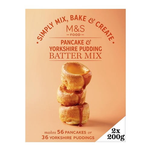 M&S Yorkshire & Pancake Batter Mix 2 x 200g, British Import (Pack of 2)