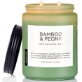 thumbnail image 1 of M&SENSE BambooPeony Scented Candle, 19.4oz Natural Soy Jar Candles for Home, Large 2 Wick, Up to 110 Hours Burn time, Natural Organic Fragrance, 1 of 8