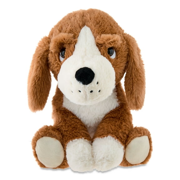 Medium Sitting Beagle Plush, Brown and White, 11", Valentine's Day by Way To Celebrate