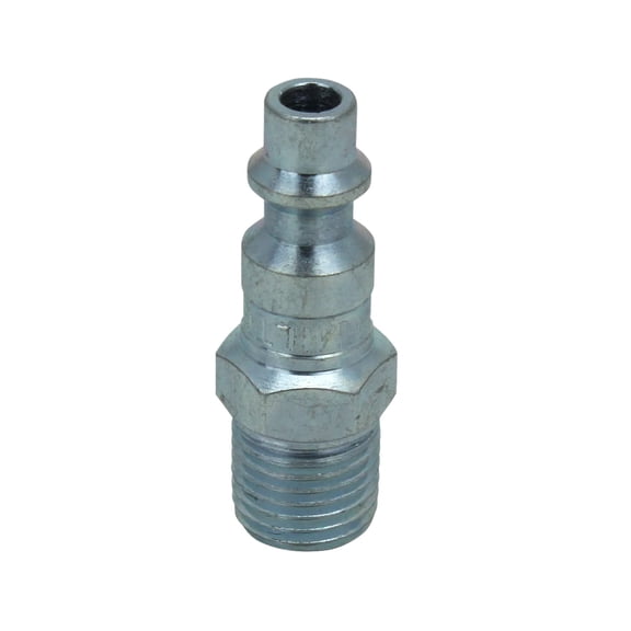 Industrial Air Plug, M-STYLE, 1/4" MNPT, Air Compressor Fitting, Air Hose Quick Connect Fitting, S-727