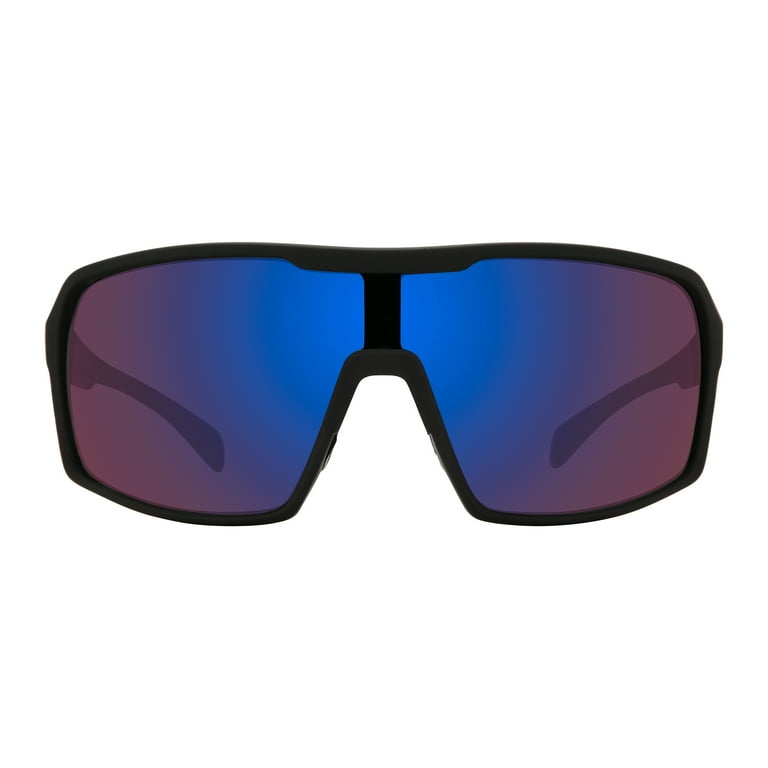 M+ Safety Glasses, Unisex, MS369150BLKR Lens revo blue, 1 pc