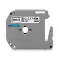 thumbnail image 1 of M Series Tape Cartridge For P-Touch Labelers, 0.47" X 26.2 Ft, Black On White | Bundle of 10 Each, 1 of 4