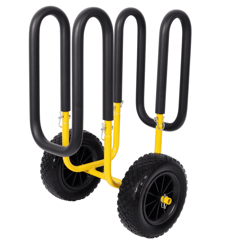 M Shape Suspenz SUP Cart 10in Flat-Free Tires 150 LBS Capacity Yellow