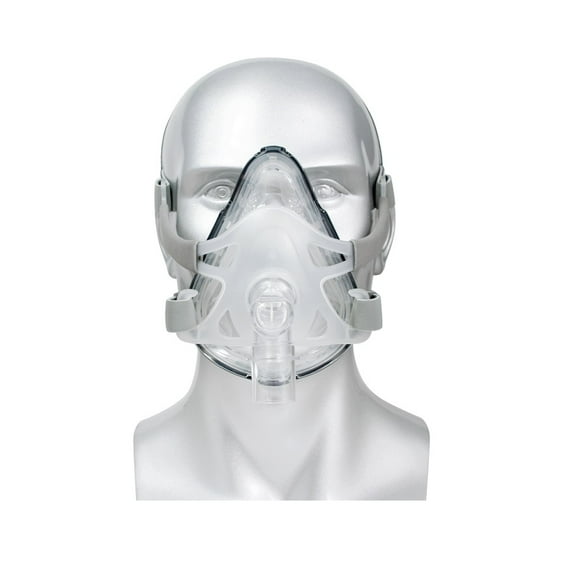 M Size--Full Face Mask for Snoring & Sleep Therapy with Adjustable Headgear Clips and Connect Face Hose