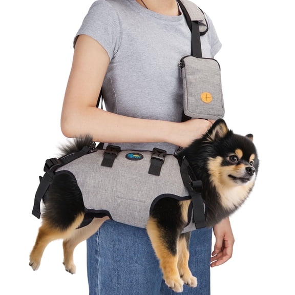 Ownpets Dog Sling Harness, Outdoor Sling Bag for Spine Protection, Whole Body Support, Support Vest to Assist Aged Dogs, Size M