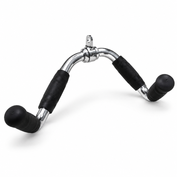 M Size Revolving Tricep Curl Straight Lat Pull Down Cable Machine Attachment