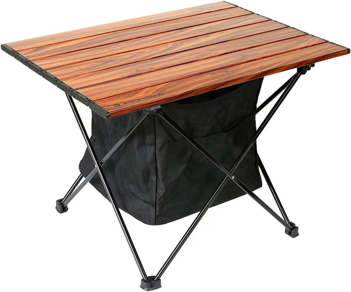 M Size Ultralight Folding Camping Table 3.1 LBS, Aerospace Aluminum Portable Backpacking Table with Upgraded Nylon Hinges, Supports 60 LBS for Hiking Fishing Beach Picnic Indoor Use