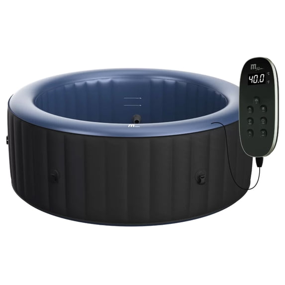 M Spa Round Inflatable Bubble Massage Spa, 4 to 6 Person Hot Tub, Bergen