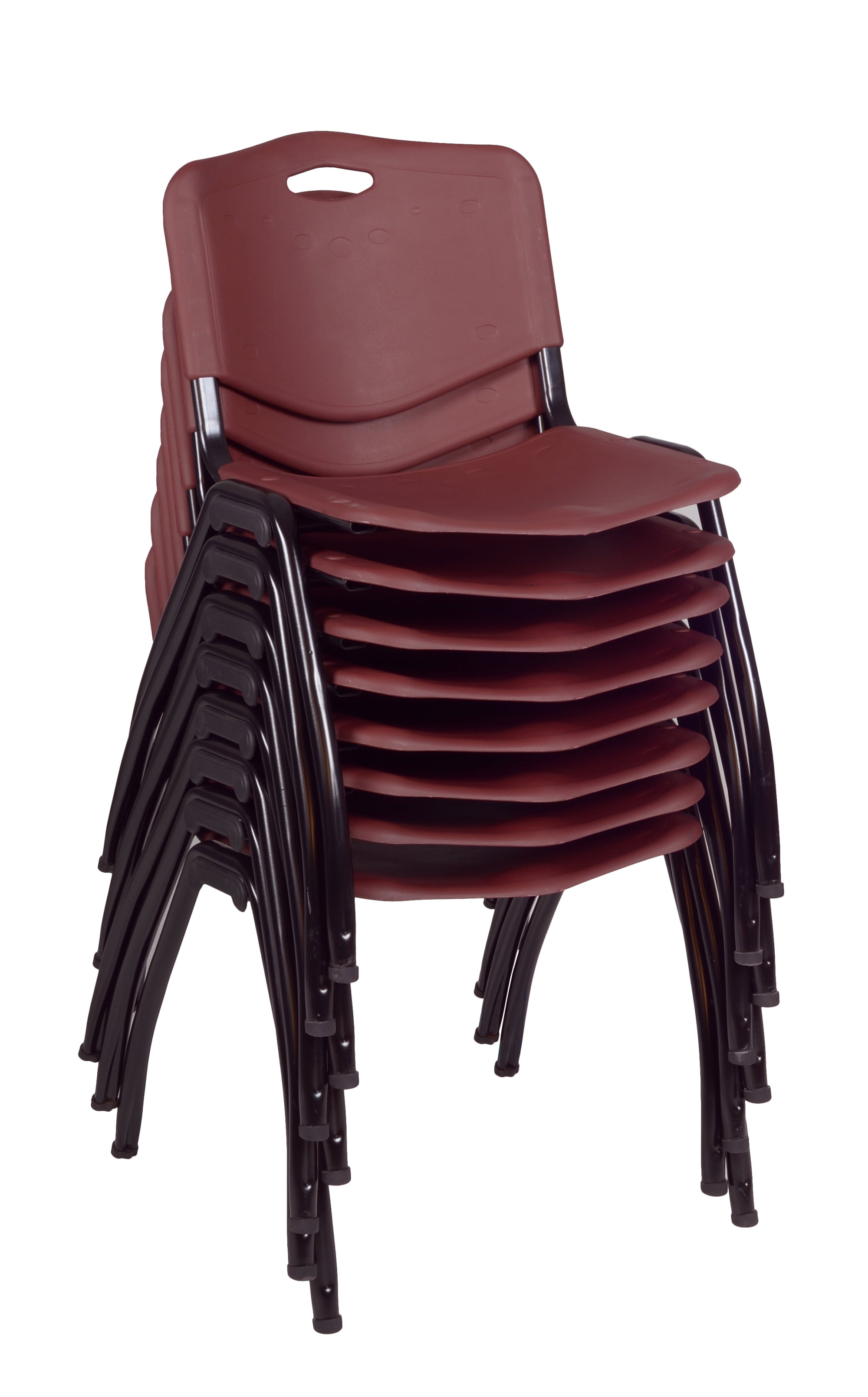 M' Stack Chair (8 pack) Burgundy