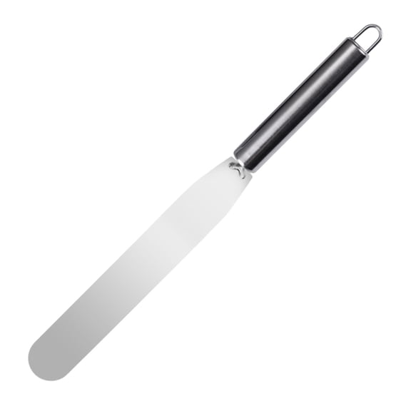 M Stainless Steel Offset Icing Spatula, Cake Decorating Spreader With Angled Blade And Non-Slip Handle For Baking, Frosting And Dough Scraping, 12.4X1.18X0.39In 0.13Lb