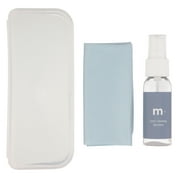 M+ Starter Kit for Cleaning Eyeglasses- Includes Fog Cloth, Hard Case, & Cleaning Solution