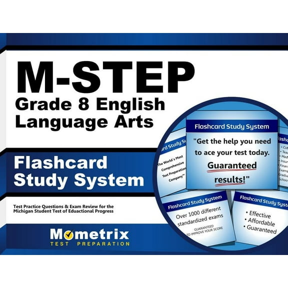 M-Step Grade 8 English Language Arts Flashcard Study System : M-Step Test Practice Questions & Exam Review for the Michigan Student Test of Educational Progress (Cards)