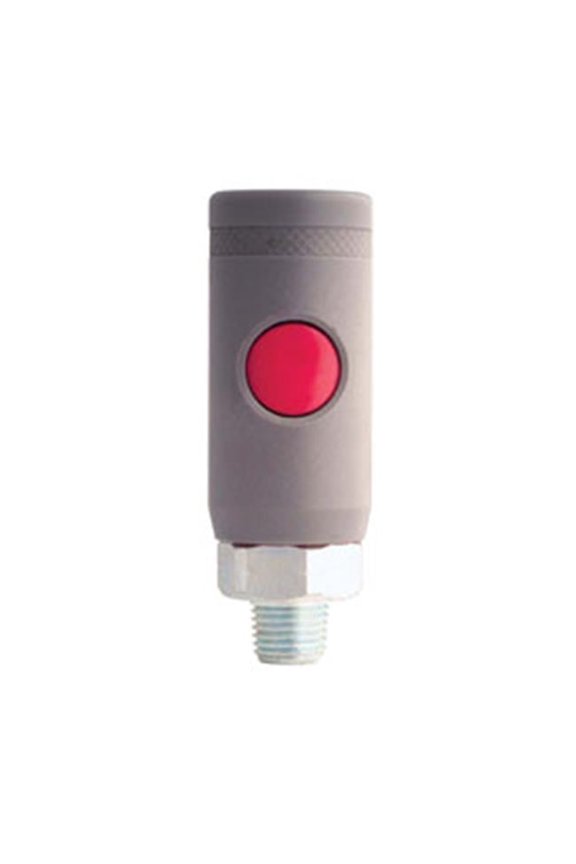 M-Style Push Button Safety Coupler 0.25 in. NPT Male