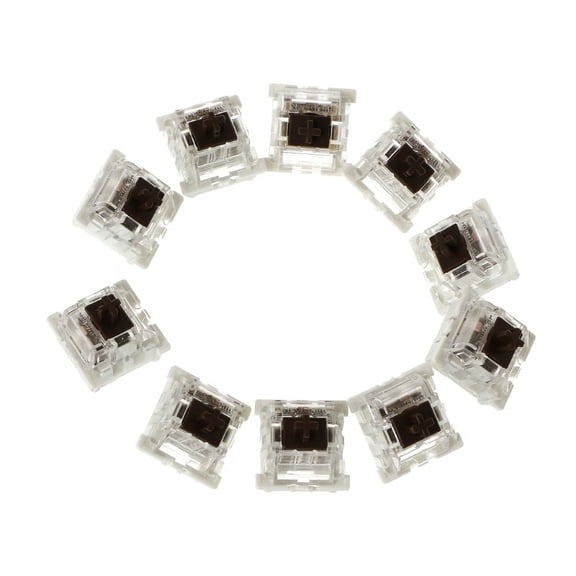 M Switches Brown for Mechanical Keyboard Cherry M Compatible Transparent Housing 10 Pieces