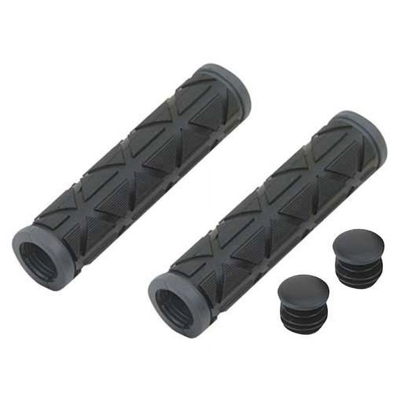 M.T.B Grips Triangle Black/Grey. Bike grips, bicycle grips, lowrider grips, beach cruiser grips, mountain bike grips