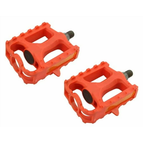 M.T.B Pedals 861 1/2" Red. Bike pedals, bicycle pedal, for lowrider , beach cruiser, chopper, limo, stretch bike