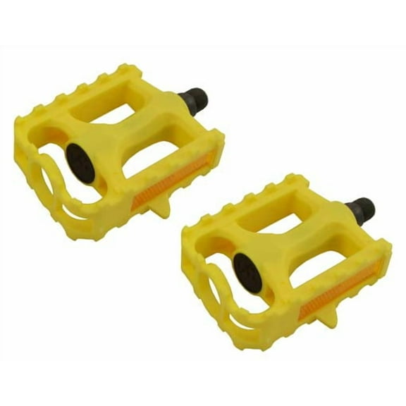 M.T.B Pedals 861 9/16" Yellow. Bike pedals, bicycle pedal, mostly for bikes with three piece crank, track, fixie,