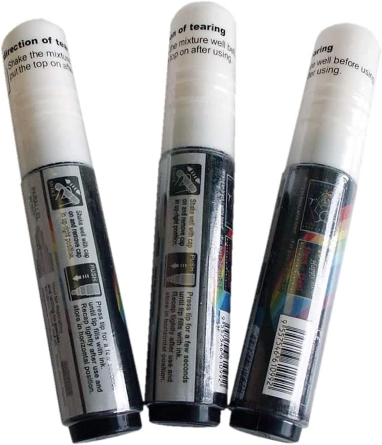 M&T Displays 10 mm White Chalkboard Markers for Teacher Student Artist for Restaurant Cafe Classroom Event (3 pack)