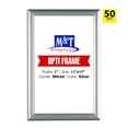 thumbnail image 1 of M&T Displays 11x17 Snap Frames, 1" Profile, Opti Frame, Safe Corners, Wall Mounted Frames - Silver / 50pcs / $9.45 Each, 1 of 5