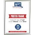 thumbnail image 1 of M&T Displays 17x22 Snap Poster Frame Silver Aluminum Photo Picture Document Certificate Sign Holder, 1 of 7