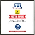 thumbnail image 1 of M&T Displays 24x24 Snap Poster Frame Black Aluminum Picture Photo Document Certificate Sign Holder - 2 Pack, 1 of 8