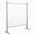 thumbnail image 1 of M&T Displays 31.5x39.37 Inch Clear Hygienic Barrier with Aluminum Bars, Sneeze Guard, Protective Window for Cashiers, Workers, Employers and Customers, Barrier Against Coughing & Sneezing, 1 of 8