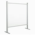 thumbnail image 1 of M&T Displays 31.5x47.24 Inch Clear Hygienic Barrier with Aluminum Bars, Sneeze Guard, Protective Window for Cashiers, Workers, Employers and Customers, Barrier Against Coughing & Sneezing, 1 of 8