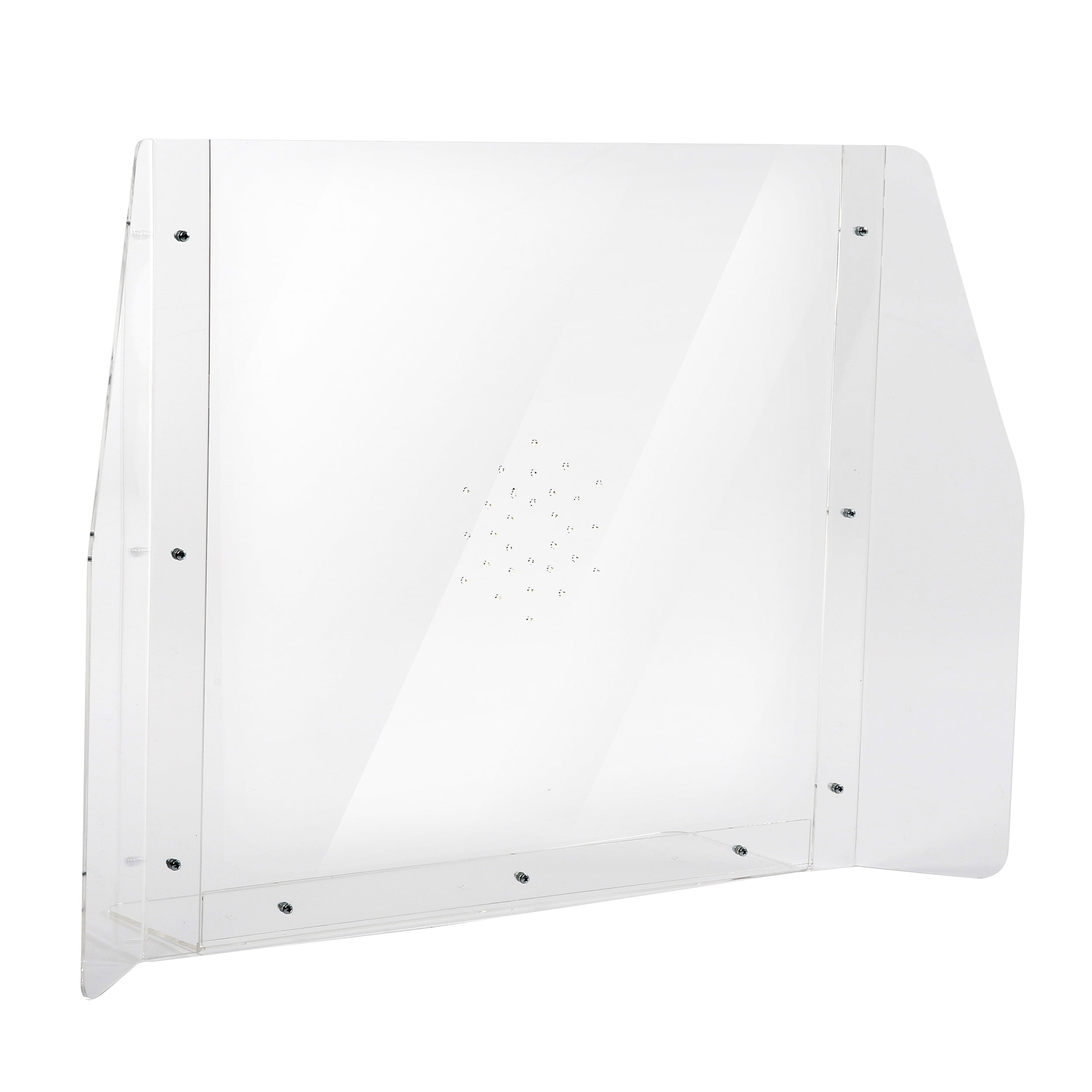 Clear Acrylic Tabletop Sneeze Guard with Aluminum Frame