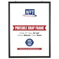 thumbnail image 1 of M&T Displays 36x48" Black Aluminum Portable Snap Poster Frame 1" Profile Front Loading Picture, 1 of 8
