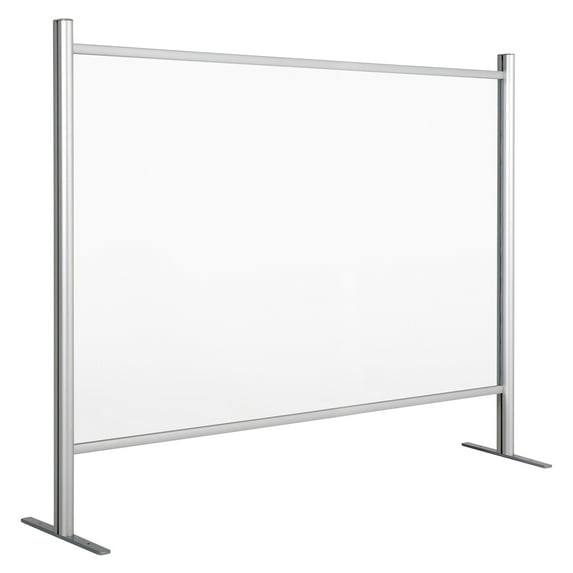 M&T Displays 42x36 Clear Countertop Cough Barrier, Sneeze Guard, Desk Divider - for Cashiers Workers