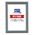 thumbnail image 1 of M&T Displays 5x7 Snap Frame, Opti Frame, Aluminum, Front Loading Photo Frame - Silver, 1 of 4