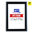 thumbnail image 1 of M&T Displays 8.5x11Snap Frame for Wall Mount, Opti Frame, 1 inch Profile-Black, 20, 1 of 6