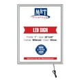 thumbnail image 1 of M&T Displays Best Buy Ledbox LED Backlit Poster Frame 30x40 Inch Silver 1" Aluminum Profile Front Loading Photo Picture Advertisement Sign Holder Mitered Corner Anti Glare Cover, 1 of 10