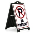 thumbnail image 1 of M&T Displays Double Sided Black Street SignPro Board-No Parking-24x36 Stickers-Sidewalk A-Frame Sign, 1 of 8