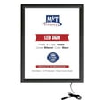 thumbnail image 1 of M&T Displays Buy Max LEDbox LED Light Poster Frame 16x20 Inch Black 1" Aluminum Profile Front Loading Wall Mounting Photo Picture Advertisement Sign Holder Mitered Corner Anti Glare Cover, 1 of 10