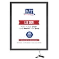 thumbnail image 1 of M&T Displays Buy Max LEDbox LED Light Poster Frame 22x28 Inch Black 1" Aluminum Profile Front Loading Wall Mounting Photo Picture Advertisement Sign Holder Mitered Corner Anti Glare Cover, 1 of 8