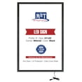 thumbnail image 1 of M&T Displays Buy Max LEDbox LED Light Poster Frame 24x36 Inch Black 1" Aluminum Profile Front Loading Wall Mounting Photo Picture Advertisement Sign Holder Mitered Corner Anti Glare Cover, 1 of 8