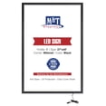 thumbnail image 1 of M&T Displays Buy Max 27x40 LED Backlit Black Aluminum Poster Frame Wall Mount Photo Sign Holder, 1 of 8