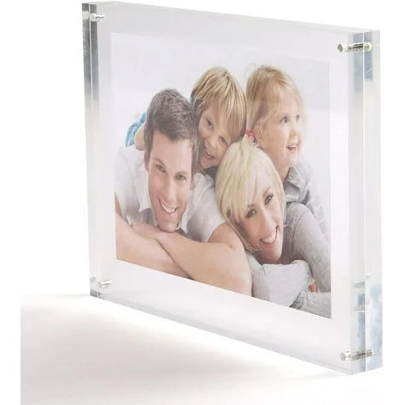M&T Displays Clear Acrylic Photo Frame 5x7 Picture Sign Holder Desktop Brochure Advertising Stand