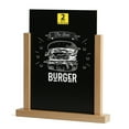 thumbnail image 1 of M&T Displays 8.5x11 Chalkboard Menu Holder Natural Wood Portrait Tabletop Sign Frame (2 Pack), 1 of 9