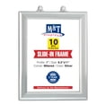 thumbnail image 1 of M&T Displays Double Sided Slide In Frame, Silver 8.5x11 Inch Poster Holder 1" Aluminum Profile Side Loading Easy Change Mitered Corner with Anti Glare PET Cover (10 pack), 1 of 8