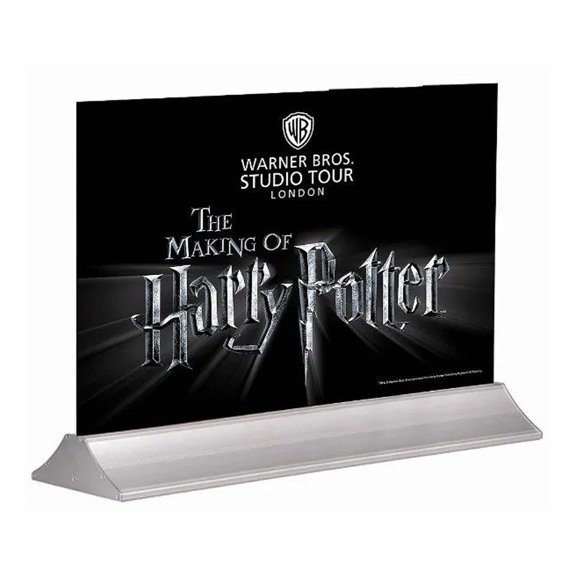 M&T Displays Easy Swap Poster Display Aluminium Base Free Standing Advertising Restaurant (35" W)