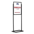 thumbnail image 1 of M&T Displays Eco Info Board Floor Standing Heavy Duty Poster Double Sided Sign Holder (Black, 18x24), 1 of 6
