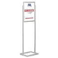 thumbnail image 1 of M&T Displays Eco Info Board,Heavy Duty Floor Standing Sign Holder Double Sided, Advertising Display (Silver, 22x28), 1 of 6