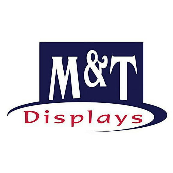 M&T Displays Free Standing Display Advertising Stand with 2 x (11x17) Front Loading snap Frame in Portrait/Landscape Position, Double Sided (Black)