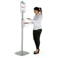 thumbnail image 1 of M&T Displays Free Standing Sanitizer Dispenser 500 mL. (16.9 oz.) without Gel For Liquid/Lotion Soap or Hand Sanitizing Products, Manual, Push Bar with 8.5x11 Inch Opti Snap Frame Message Sign Post, 1 of 8